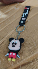 Cute Cartoon Silicone 3D Key Chain with Metal Hook & Strap (Pack of 1 / Mix Design)