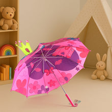 3D Kids Umbrella with Cartoon Print – Cute Waterproof Rain Umbrella (1 Pc)
