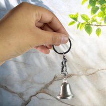 Metal Small Temple Bell Keychain, Motorcycle Bell Keychain (1 Pc / Mix Color)