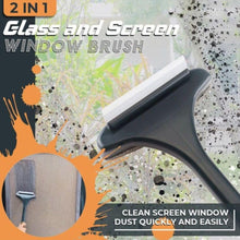2-in-1 Mesh Cleaning Brush & Wiper with Extended Handle – Window Cleaner (1 Pc)